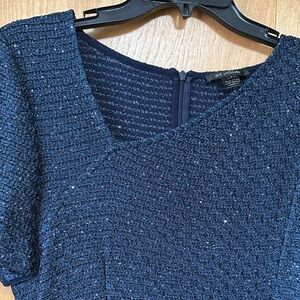 St. John Midnight Blue Knit Dress